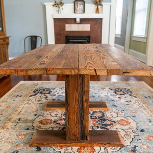 Reclaimed Timber Harvest Table - Etsy