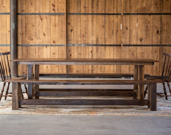 I Frame Farmhouse Table