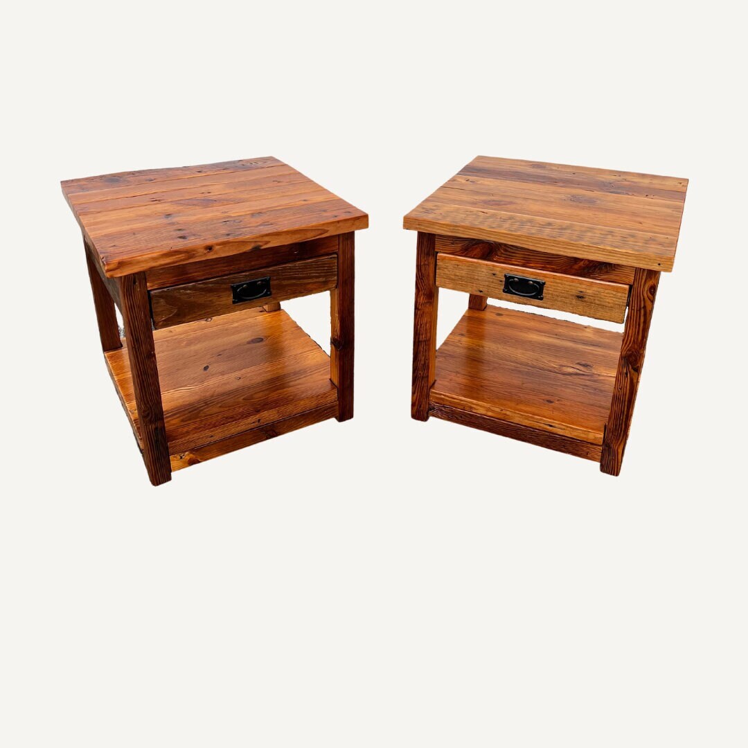 One Drawer Nightstand Etsy