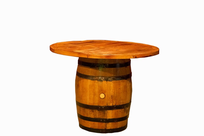 Whiskey Barrel Table image 2