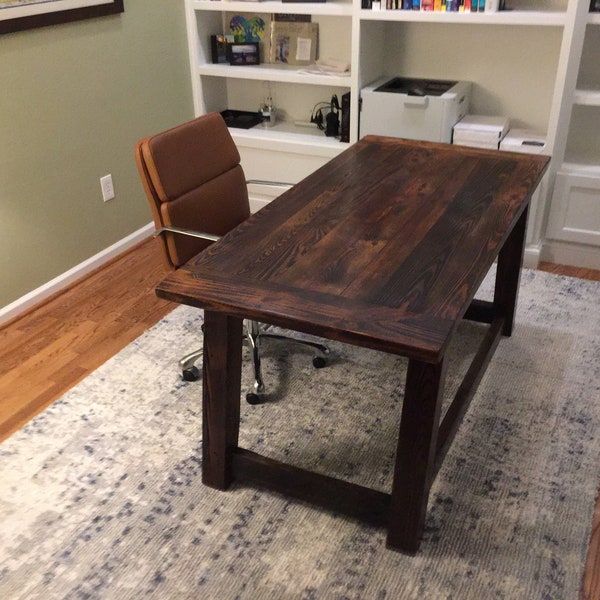 Barn Wood Desk Etsy