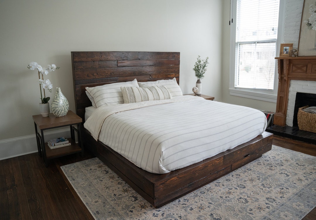 Rustic Box Frame Rustic Box Bed Frame - Etsy