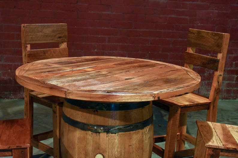Whiskey Barrel Table image 1