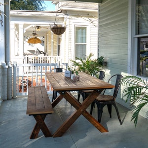 Teak Outdoor X-Frame Table