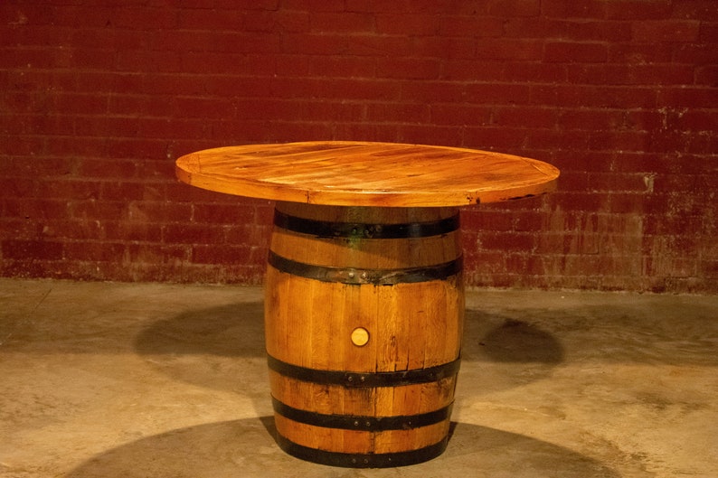 Whiskey Barrel Table image 3