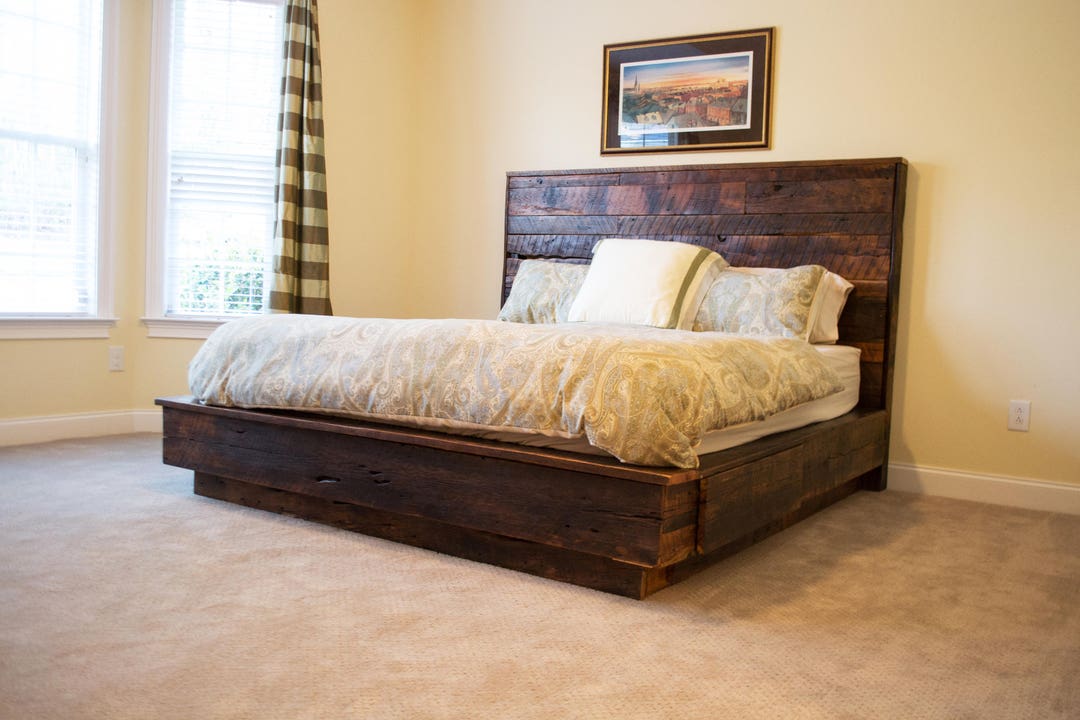 Rustic Box Bed Frame - Etsy