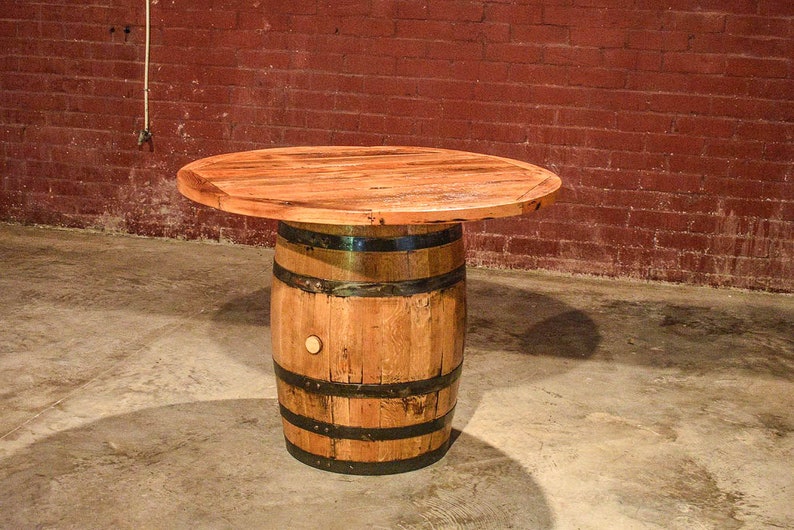 Whiskey Barrel Table image 5