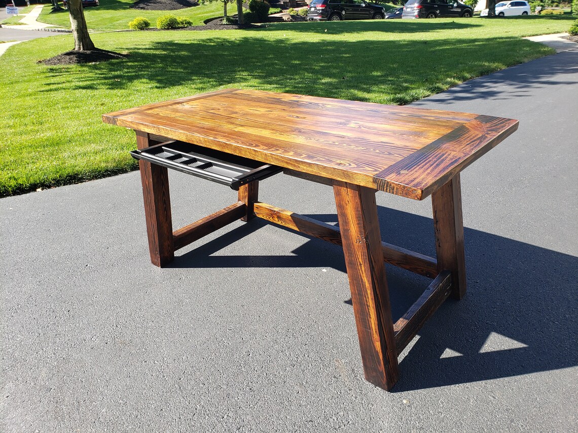 Wooden Farmhouse Desk Etsy