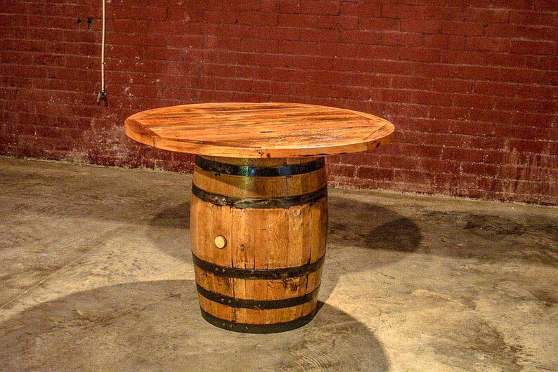Whiskey Barrel Table image 4