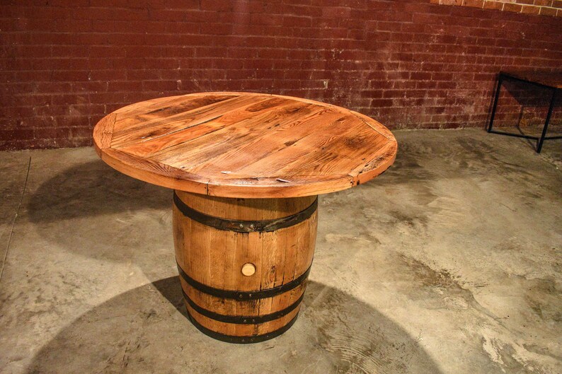 Whiskey Barrel Table image 6