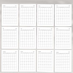 2025 Calendar Template Business Craft Personal Commercal Use Digital ...