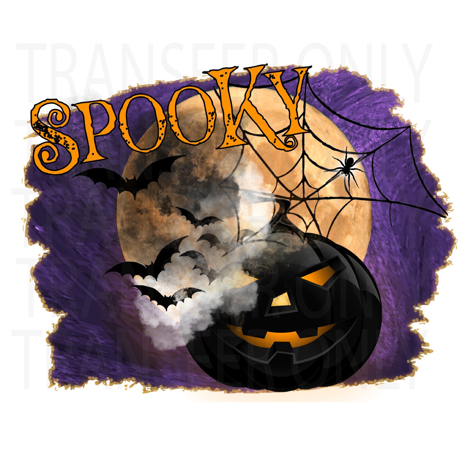 Spooky Halloween Sublimation Transfer HALLOWEEN Transfers Etsy