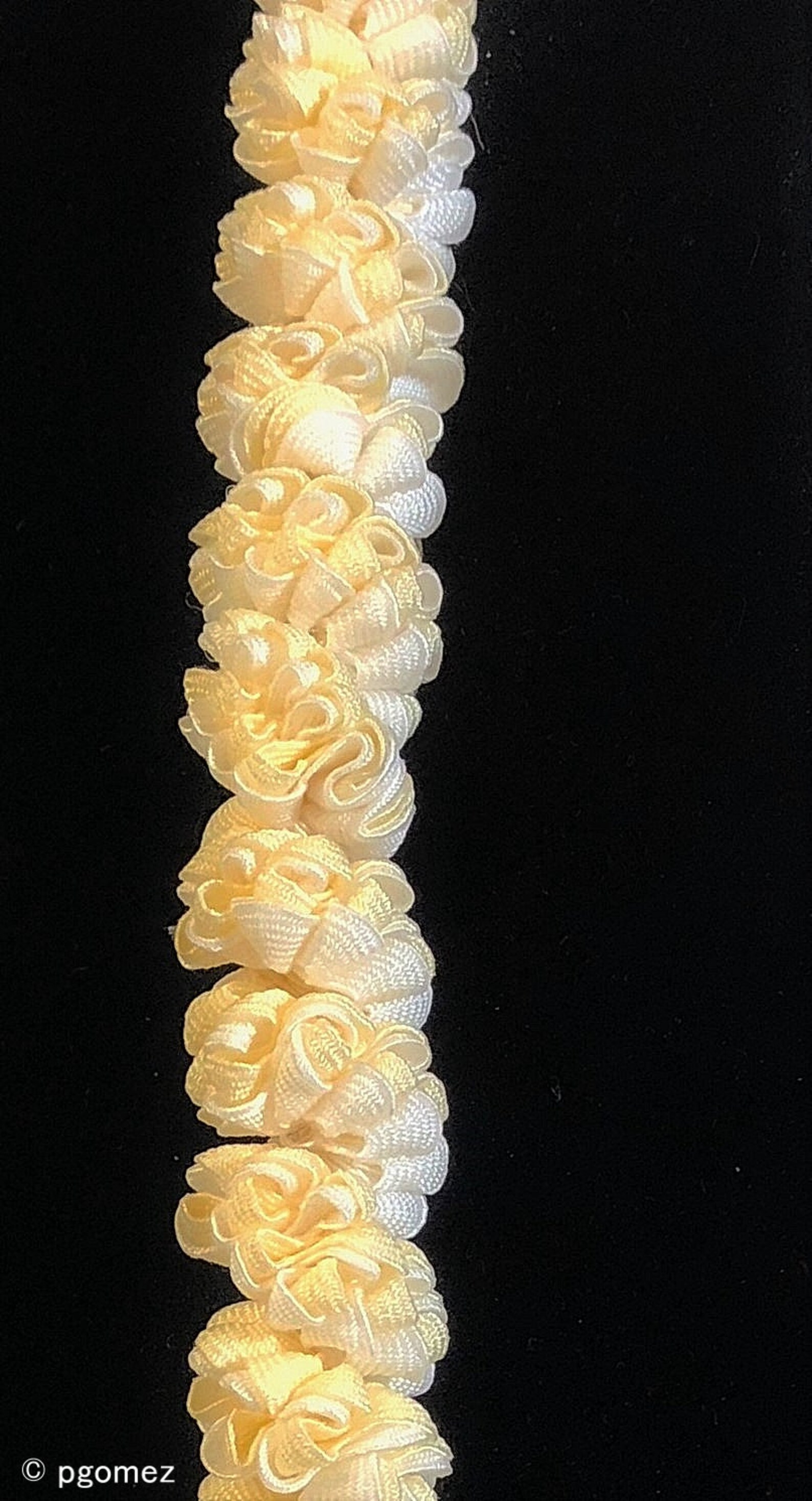 Ribbon Lei Pikake Blossom Ivory and White Hawaiian Wedding Etsy