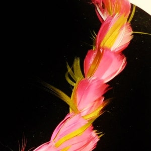 Make 2  hawaiian feather lei, learn to make feather lei, create genuine feather lei, feather lei tutorial complete kit, FREE SHIP