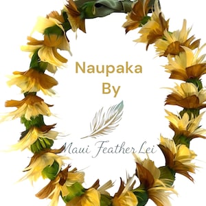Federlei Naupaka. Hawaiianische Federarbeit ist eine der höchsten Ergänzungen zum Schenken und Empfangen. Eine Unikatkette zu finden ist selten