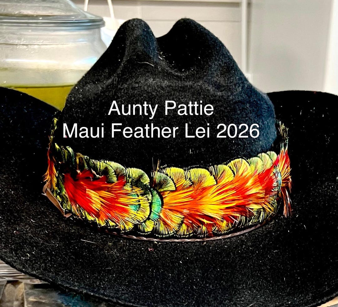 Peacock & Pheasant Feather Lei Hulu Hatband - Hawaiian Heirloom