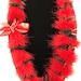red or ilima ohia lehua feather lei,keepsake feather lei,leihulu, handmade on maui,red feather Lei,Ohia Lehua lei,blossom lei realistic 