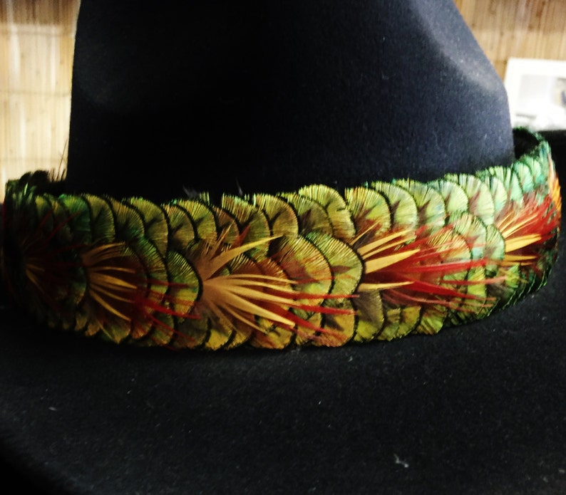 hawaiian feather hat bands