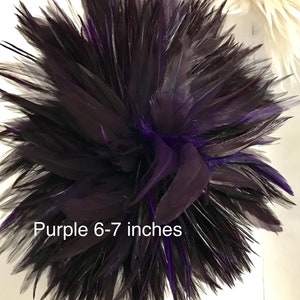 Rooster feathers lei supply, saddle hackle feather, kahili feather supply, party feathers, natural feather hat hair materials, dyed chicken