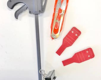 Set completo di strumenti per realizzare una ghirlanda di piume, kit di strumenti per realizzare una ghirlanda di piume, 2 chiavi per ghirlande di piume, attrezzo per morsetti di terza mano, fornitura per ghirlande di piume di piume