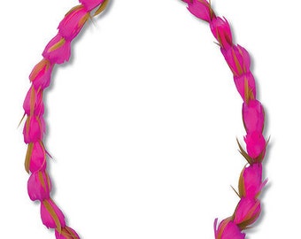 Make hawaiian feather lei, learn to make feather lei, create genuine feather lei, feather lei tutorial complete kit, FREE SHIP