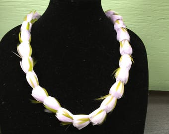 Make a  Hawaiian Lei 3 Feather lokelani Lei Kits make a feather lei realistic rose lei of feathers