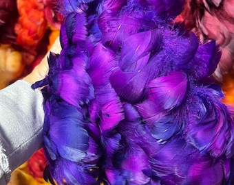 Blue Peacock Feather Hatband: Hilo Style Hawaiian Lei Humupapa - Etsy