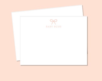 Baby Stationery Baby Girl Stationery Baby Shower Thank You Card