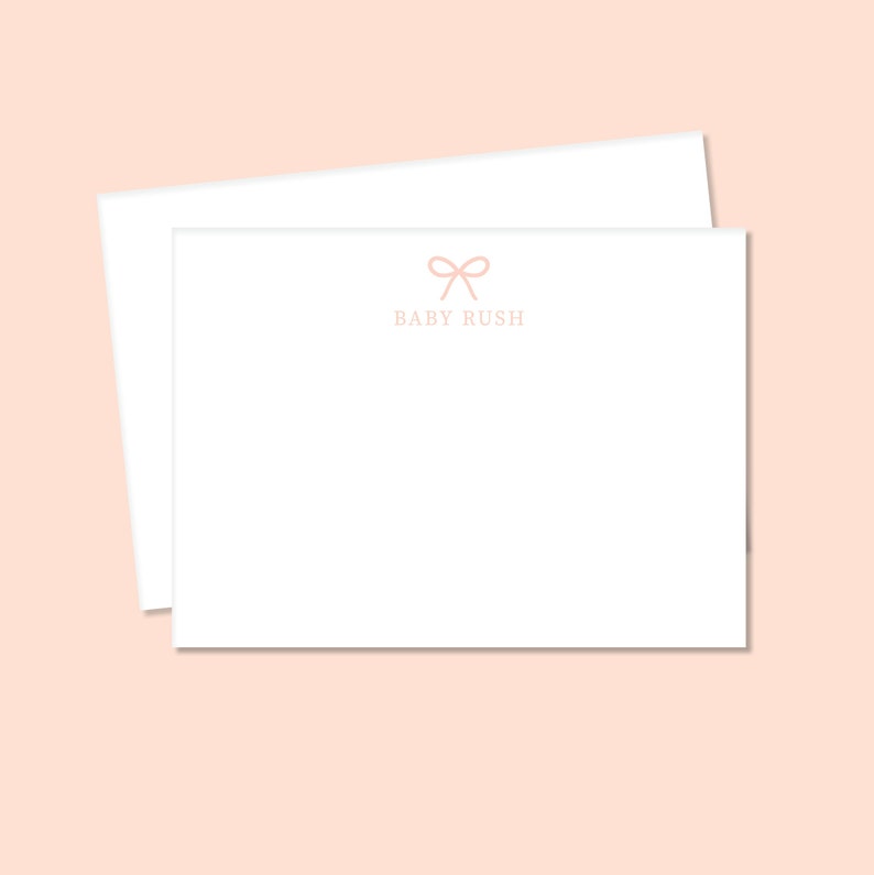 Baby Stationery Baby Girl Stationery Baby Shower Thank You Etsy