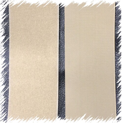 4" Inch Wide HOOK and LOOP Sew On Fastener One Yard (36") Tan / Beige USA seller
