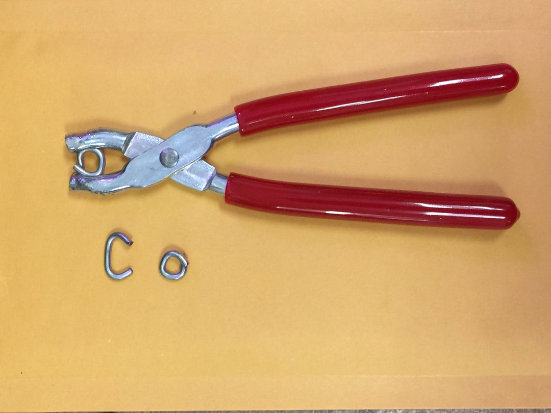 Hog Rings Pliers for Seat Covers, Upholstery, Doll Repair, Fences, Traps,  Tags FREE SHIPPING 