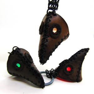 Leather Plague Dr. Keychain