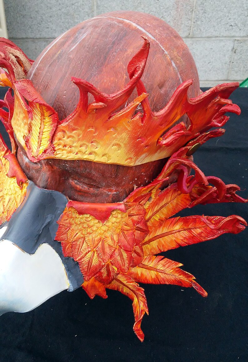 Eyeglass Compatible Leather phoenix Mask