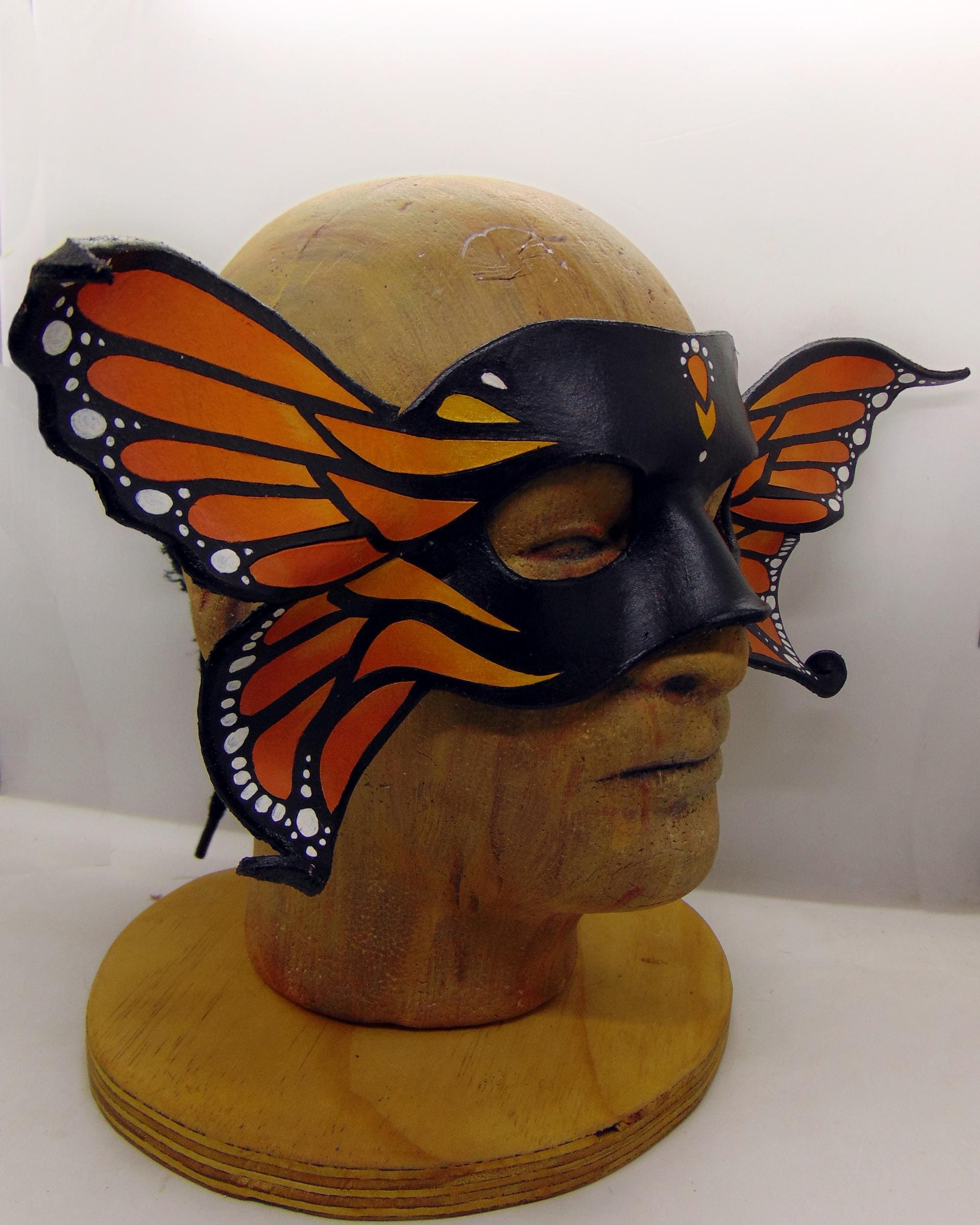 Leather Butterfly Mask - Etsy