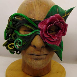 Leather Rose Fairy Mask