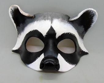 Leather Racoon Mask
