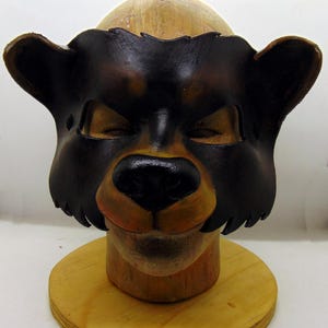 Leather Bear Mask