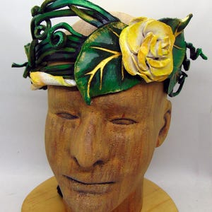 Leather Rose Fairy Crown