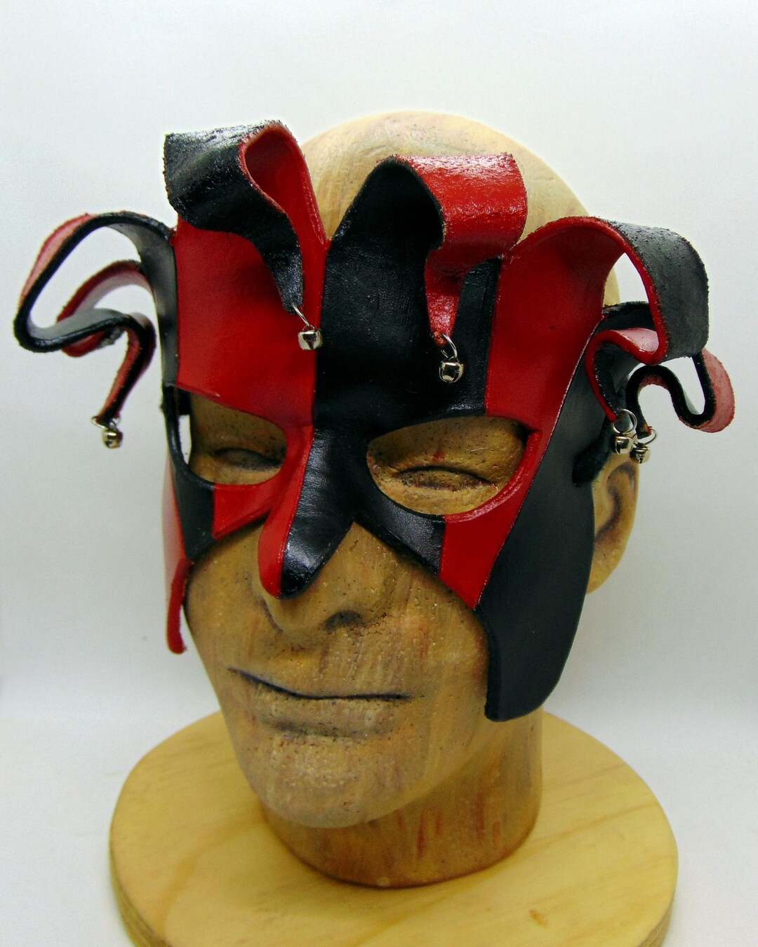 Leather Jester Mask - Etsy