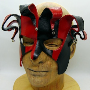 Leather Jester Mask