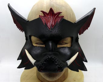 Leather Boar Mask