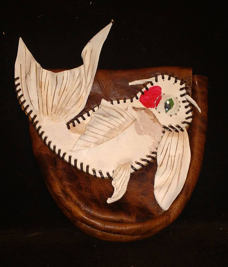 Leather Koi Pouch