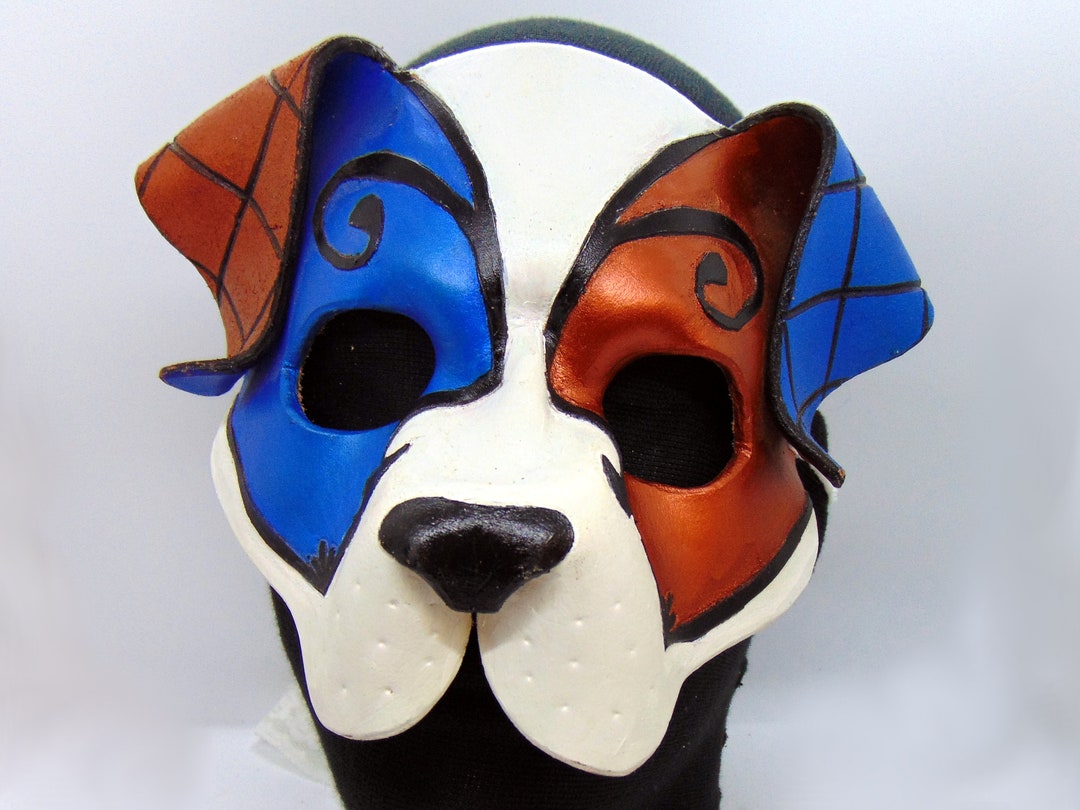 Leather Ornate Puppy Mask - Etsy