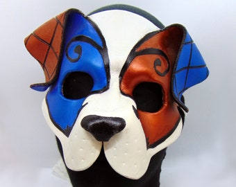 Leather Ornate Puppy Mask