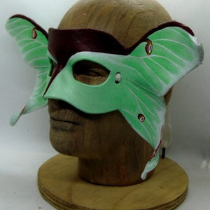 Leather Luna Moth Mask