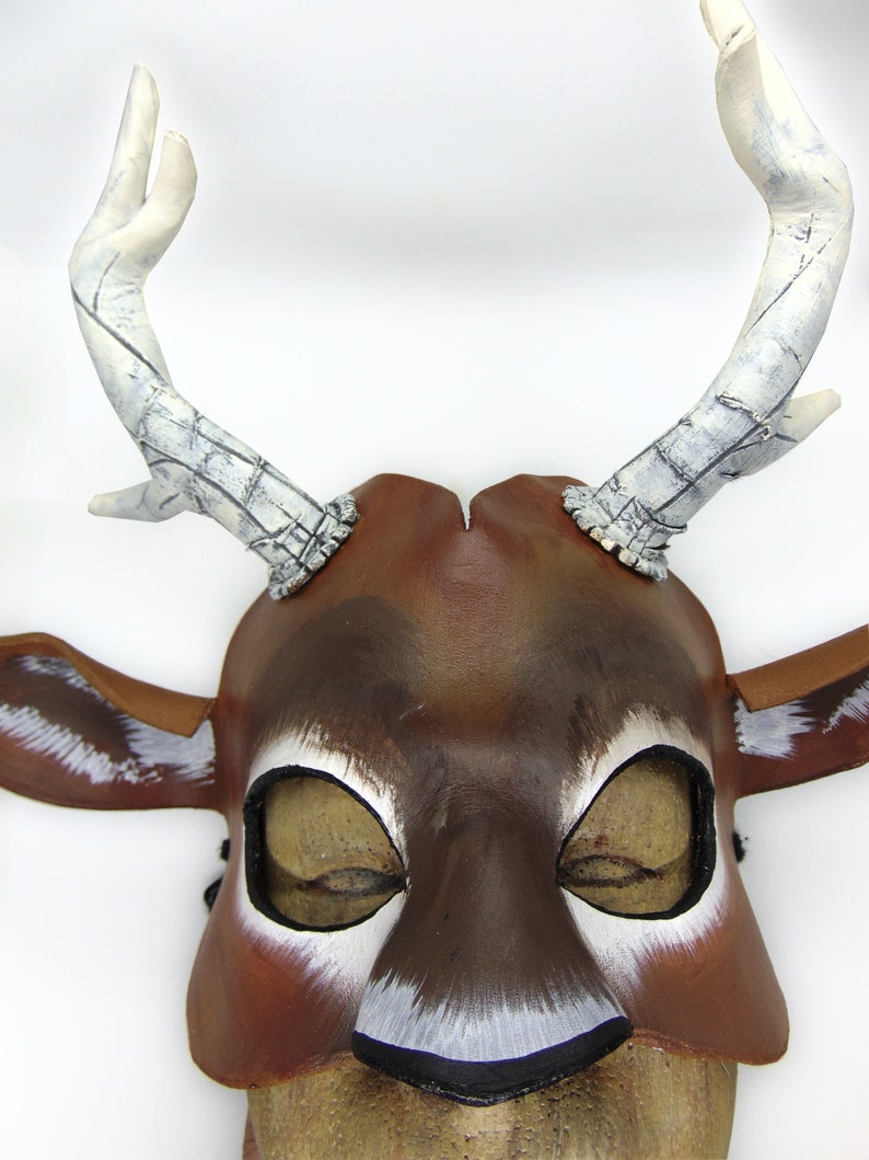 Leather Stag Deer Mask image 2