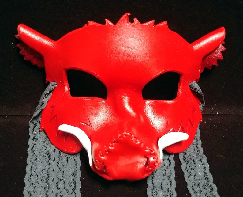 Masque De Sanglier Réaliste En PU Pour Halloween - Fête, Carnaval Et Cosplay