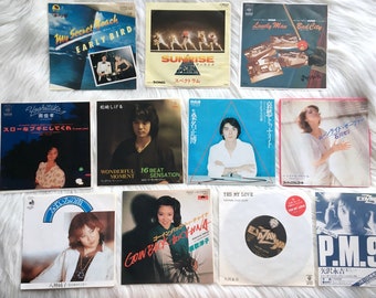 70s 80s 和モノ Disco City Pop AOR 高中正義 桑名正博 松崎しげる 南佳孝 矢沢永吉 SHOGUN 鹿取洋子 石川セリ 八神純子 Spectrum Vinyl Analog Records 7" EP 10 Set Retro Vintage Japan