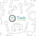 Tools Digital Stamp Pack - Black and White Clipart / Toolbox Clipart ...