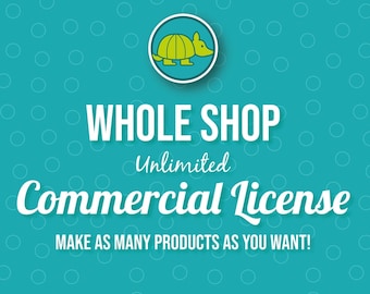 WHOLE SHOP UNLIMITED Commercial License / No Credit Required / Covers every listing